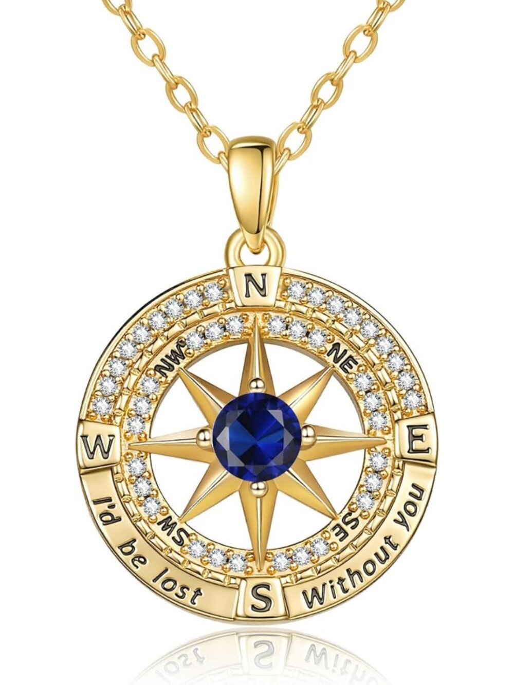 Stylish Compass Necklace for Women - Perfect Gift for Anniversaries & Birthdays